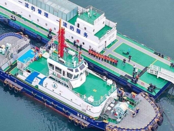 山东青岛：全国首艘氢电拖轮投用